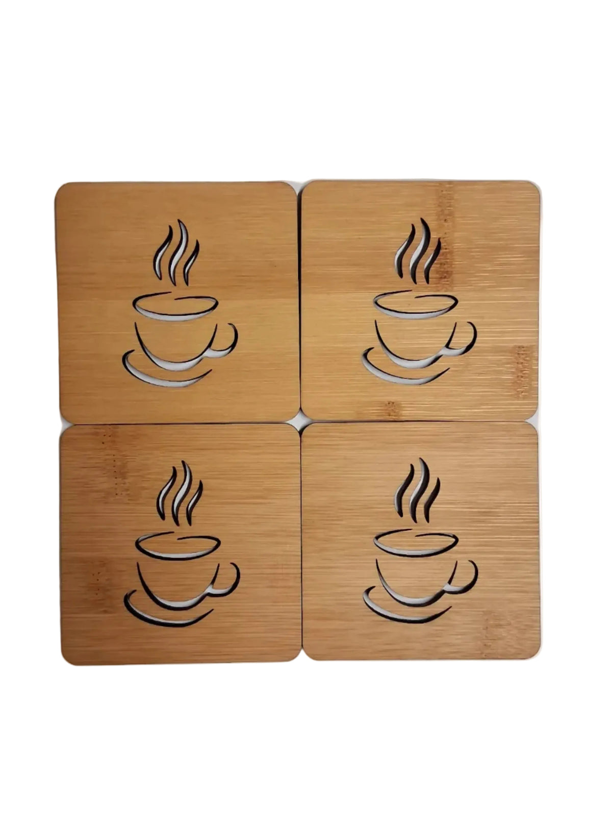 Onderzetter Koffie3. 4 stuks per set.